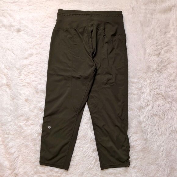 Lululemon Dance Studio Crop 25" Dark Olive Women's Size 8 - Picture 4 of 11